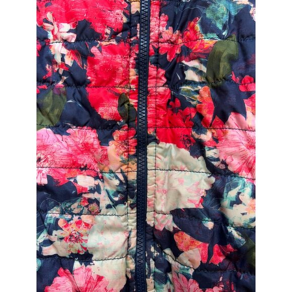 The North Face Girls Mossbud Reversible Puffer Long Sleeve Size M Multi Floral - Picture 11 of 16